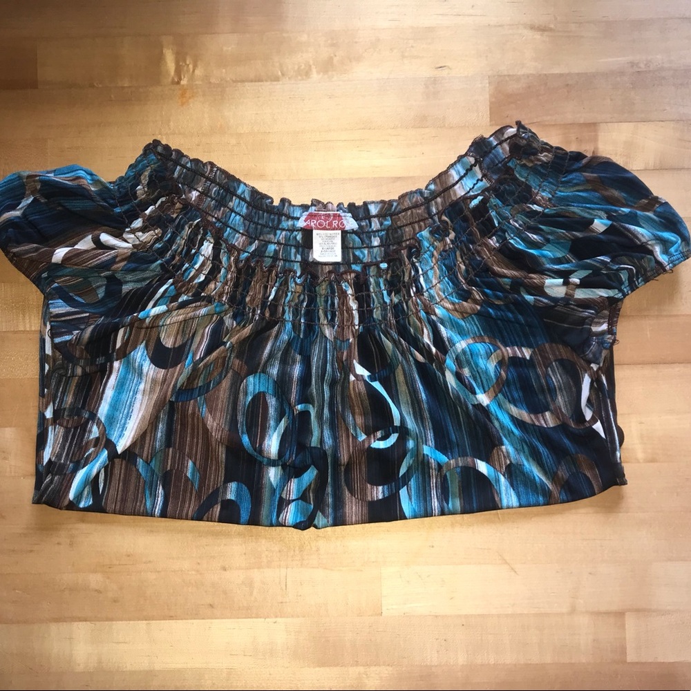 Carol Rose Breezy Blouse with Cap Sleeves